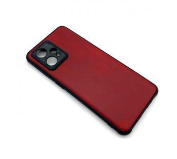 Чехол Realme 9 Pro (2022) Кожа Красный#1783489