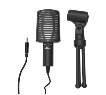 Микрофон RITMIX RDM-125, черный, настольный, шнур 1.8м,#1896617