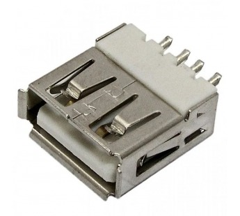 Гнездо на плату USB-A-FB (металл)#2064986