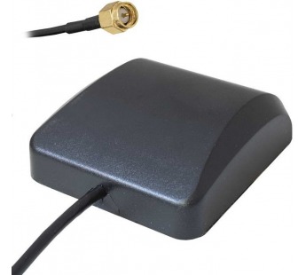 Антенна GPS, Glonass внешняя, 29db RG174 3m SMA-M, чёрная#2061147