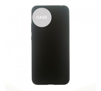 Чехол - накладка  для Samsung A13 5G - пластик+Soft touch однотонный Silicone Case полное покрытие, без лого черный#1781272