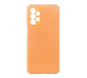 Чехол - накладка  для Samsung A53 A536E/DS 5G - пластик+Soft touch однотонный Silicone Case пол покр, без лого (темн лосось, в блистере)#1781256