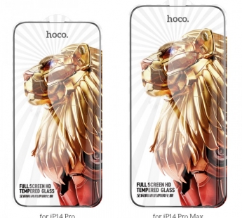 Защитное стекло Hoco G9 Iphone14 Pro, полноразмерное, HD, цвет черный (25)#1816664