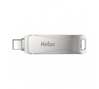 Флеш-накопитель USB 3.0 128GB Netac U782C Dual серебро (USB 3.0/3.1 + Type C)#1802721