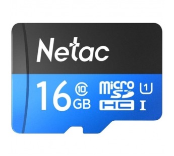 Карта памяти MicroSD 16GB Netac P500 Standard Class 10 UHS-I (90 Mb/s) без адаптера#1788455