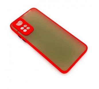 Чехол Xiaomi Redmi Note 11/Note 11S (2022) Противоударный Матовый Красный#2097893