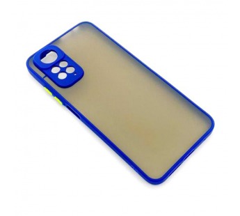 Чехол Xiaomi Redmi Note 11/Note 11S (2022) Противоударный Матовый Темно-Синий#2097910