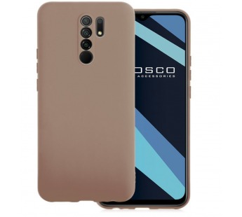                                 Чехол силиконовый Xiaomi Redmi 9 Silicone Cover бежевый#1785935