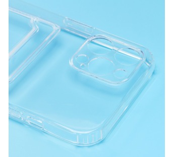 Чехол-накладка - SC276 с картхолдером для "Apple iPhone 12 Pro Max" (transparent) (210362)#2091677