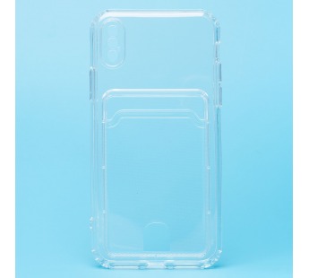 Чехол-накладка - SC276 с картхолдером для "Apple iPhone X/iPhone Xs" (transparent) (210371)#1789607