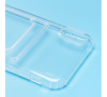 Чехол-накладка - SC276 с картхолдером для "Apple iPhone X/iPhone Xs" (transparent) (210371)#2091674