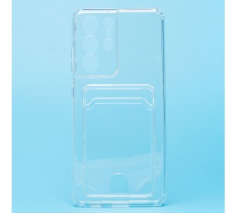 Чехол-накладка - SC276 с картхолдером для "Samsung SM-G998 Galaxy S21 Ultra" (transparent) (210450)#1789586