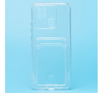 Чехол-накладка - SC276 с картхолдером для "Xiaomi Redmi 10C" (transparent) (210429)#1789558