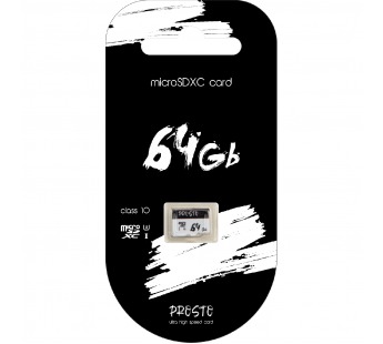 Карта памяти Prosto MicroSDXC  64GB UHS-I (U3), шт#1788427