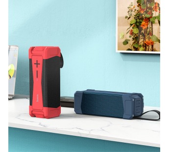 Портативная акустика Hoco HC6 (USB,FM,TF card,AUX) цвет красный#1786585