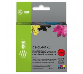 Картридж_струйный Cactus CS-CL441XL для Canon Pixma GM2040/4040/GM2140/2240 многоцветный (18мл) [27., шт#1794502