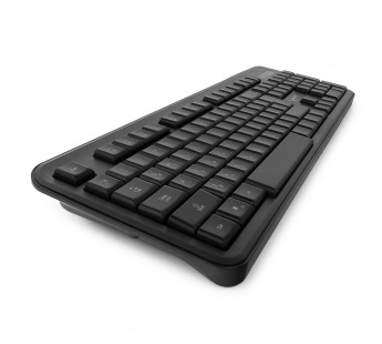 Клавиатура "Gembird" KB-200L, USB, 104 клавиши, доп. функции, синяя подсветка, кабель 1,45м, чёрный#1788249