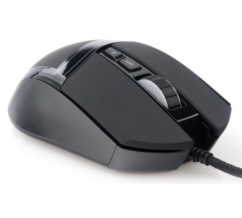 Мышь компьютерная игровая "Gembird" MG-590, USB, 7кн, 6400DPI, RGB, кабель 1,8м, черный#1788232