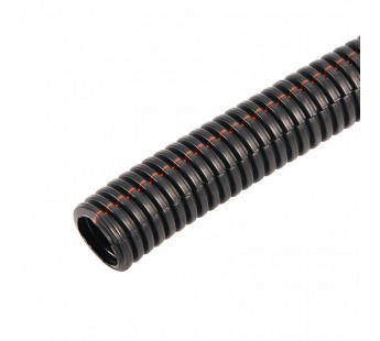 Труба автомобильная гофрированная ПП, Ø12,7 мм, разрезная, негорючая, бухта 50 м/уп.#2075752