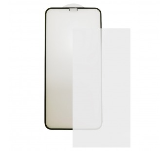 Защитное стекло "Матовое" для iPhone 12/12 Pro Черный (Закалённое, полное покрытие)#1791660