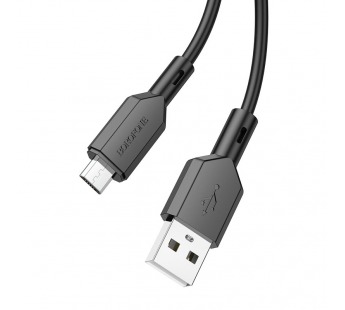Кабель USB - micro USB Borofone BX70 (2.4A/1m) черный#1791231