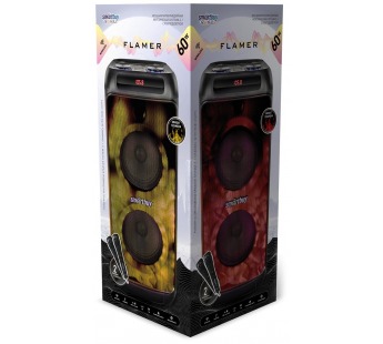                         Портативная колонка 2.1 Smartbuy FLAMER (Bluetooth/USB/FT/AUX/2 микроф/60Вт) 270x620x260 черный#1796271