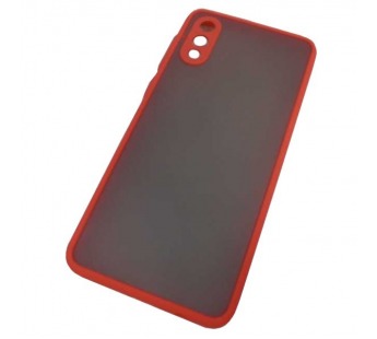 Чехол-накладка для Samsung A02/M02 Skin Shell красный#2088546