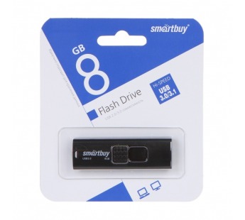 Флэш накопитель USB  8 Гб Smart Buy Fashion 3.0 (black) (212804)#1793149