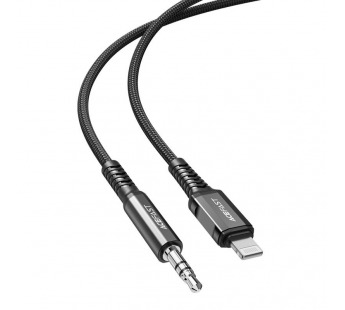 Аудио Адаптер ACEFAST C1-06 Lightning - 3.5mm AUX (черный) 1,2м#2136746