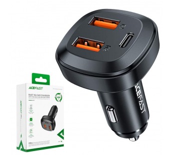 Автомобильный адаптер питания ACEFAST B9 2 USB + USB-C 66W (черный)#2079733