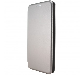 Чехол-книжка BF модельный (силикон/кожа) для Samsung Galaxy A02S/M02S серебристый#1798603