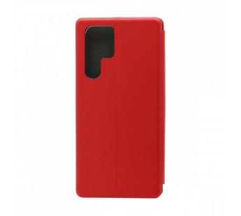 Чехол-книжка BF модельный (силикон/кожа) для Samsung Galaxy S22 Ultra красный#1803140