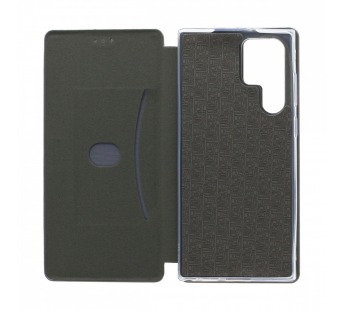 Чехол-книжка BF модельный (силикон/кожа) для Samsung Galaxy S22 Ultra серебристый#1803146
