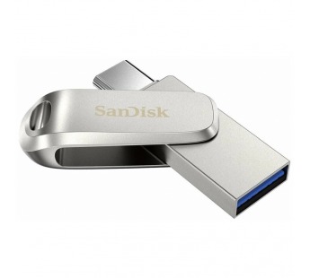 Флэш накопитель USB 32 Гб SanDisk Ultra Dual Drive Luxe USB 3.1 (silver) (213052)#1799408