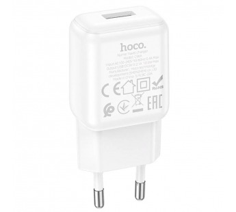 Адаптер сетевой HOCO C96A 2.1A 1USB (белый)#1990089