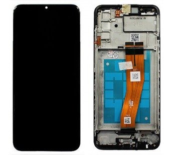 Дисплей для Samsung A025F Galaxy A02s в рамке + тачскрин (черный) 100% (GH81-20118A)#1855622