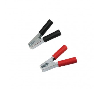 Зажим крокодил, длина 150 мм, ток 250A, красный/чёрный, уп.2шт.,пакет БОПП "Rexant"#2076091