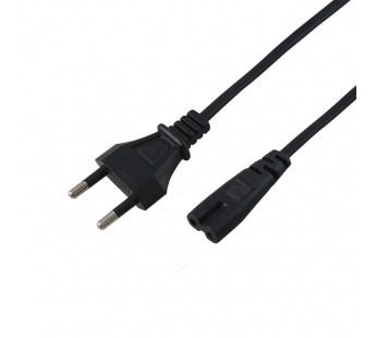 Шнур сетевой для аппаратуры, вилка - евроразъем С7, кабель 2x0,75 кв. мм. 1,8м "Rexant"#2052580