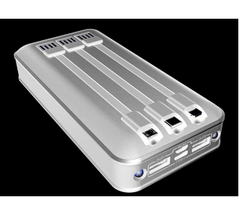 Портативный аккумулятор DENMEN DP22 30000 mAh (белый)#1801631