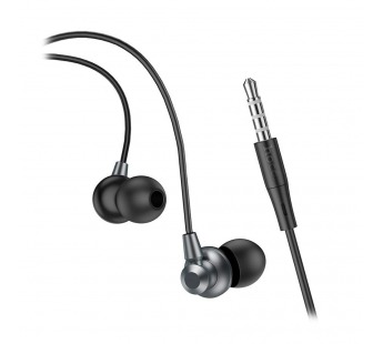 Проводные наушники HOCO M98 (3.5 mm jack) серый металлик#1801940