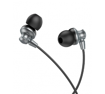 Проводные наушники HOCO M98 (3.5 mm jack) серый металлик#1851890