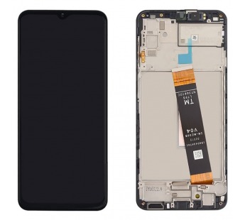 Дисплей для Samsung M236B Galaxy M23 в рамке + тачскрин (черный) 100%#1855621