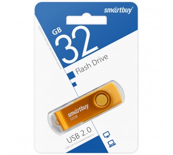 Флеш-накопитель USB 32GB Smart Buy Twist жёлтый#1802709