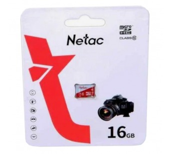 Карта памяти MicroSD 16GB Netac P500 Eco Class 10 без адаптера#1804685