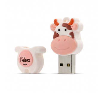 USB 2.0 Flash накопитель 16GB Mirex Cow Peach (корова)#1802475