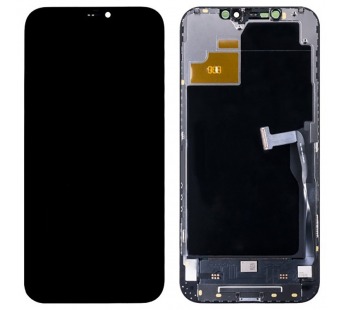 Дисплей для iPhone 12 Pro Max (A2411) в сборе с тачскрином Черный - (Hard OLED) (площадка под IC)#2098962