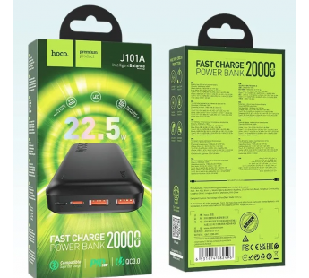 Внешний аккумулятор Hoco J101A, 20000mAh (22.5W, PD) черный#1862414