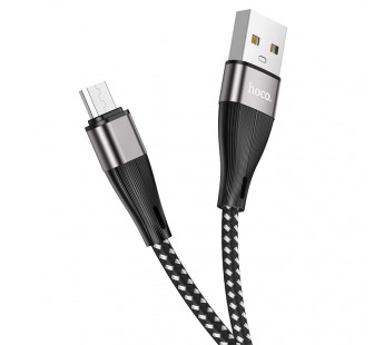 Кабель USB - micro USB Hoco X57 Blessing 3А (black) (202534)#1804583