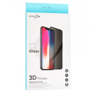 Защитное стекло 3D PRIVACY для iPhone 14 Pro Max (черный) (VIXION)#1831005