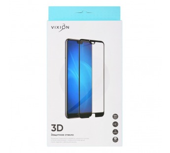 Защитное стекло 3D для iPhone 14 Pro Max (черный) (VIXION)#1804438